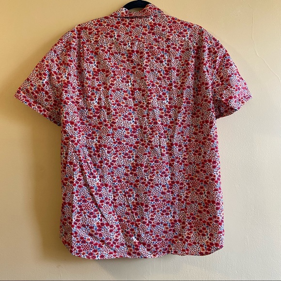 J. Crew Factory Floral Short Sleeve Button Down - Picture 2 of 4